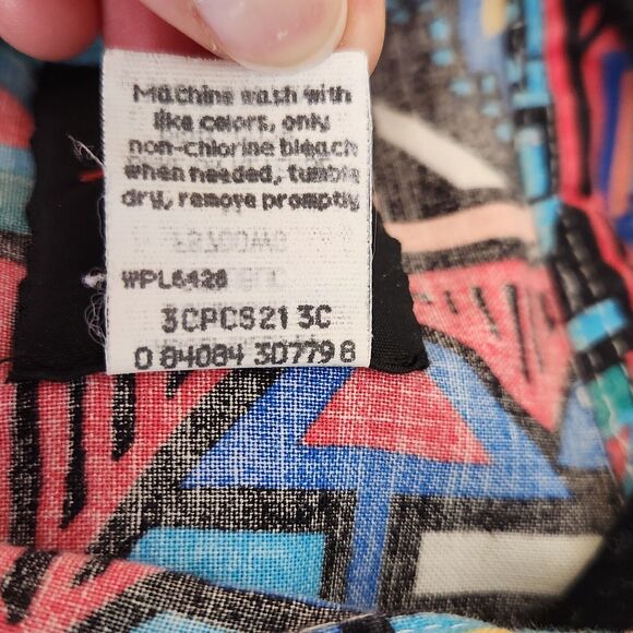 Vintage Frontier Series Button Down Shirt Mens Medium Aztec Southwestern Western - Picture 8 of 9